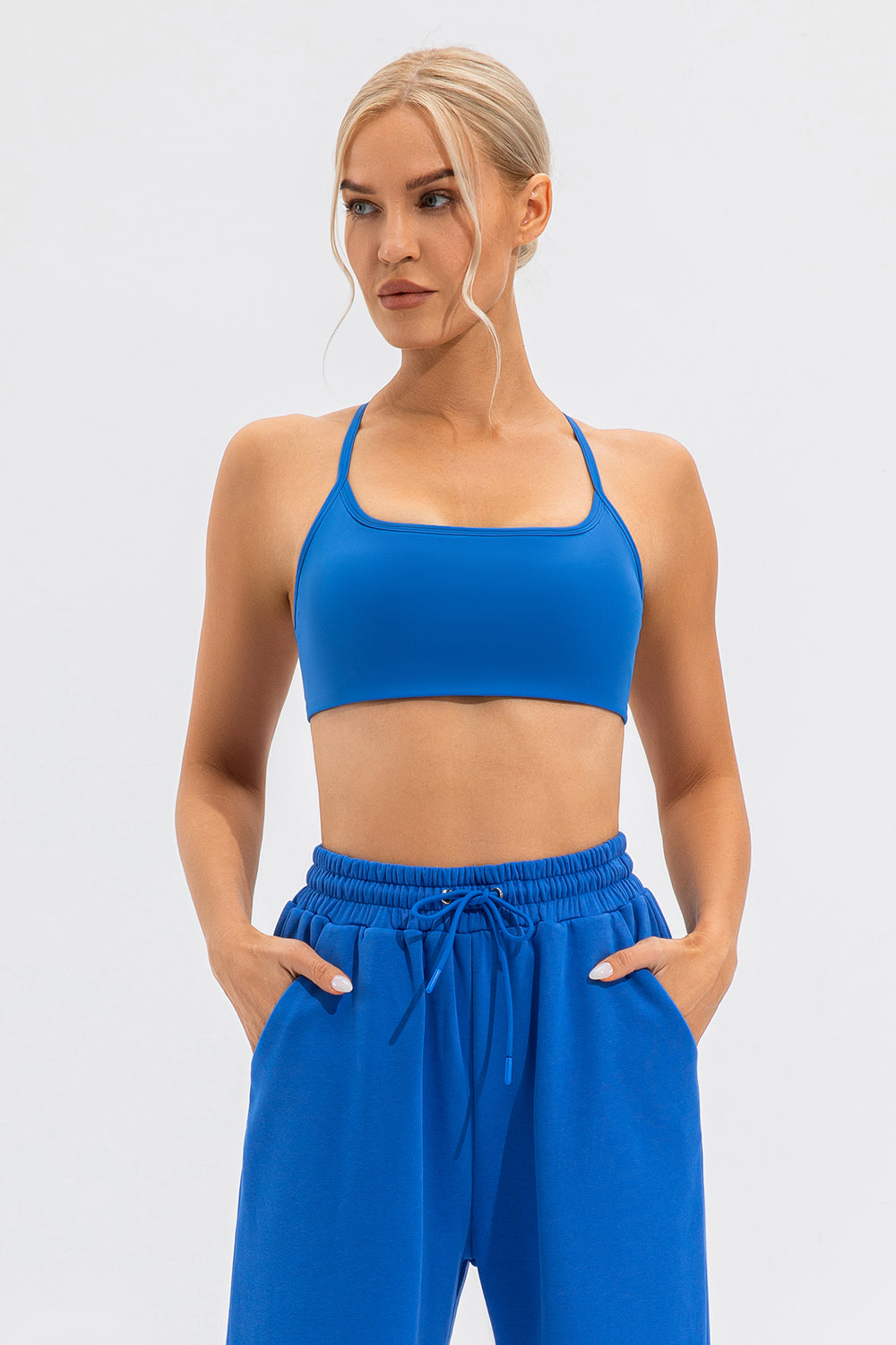 Crisscross Spaghetti Strap Active Cami - SELFTRITSS   