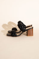 Braided Stras Mule Heels - SELFTRITSS   