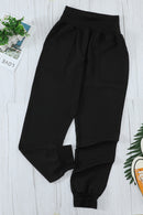 Black Pocketed Casual Joggers - SELFTRITSS