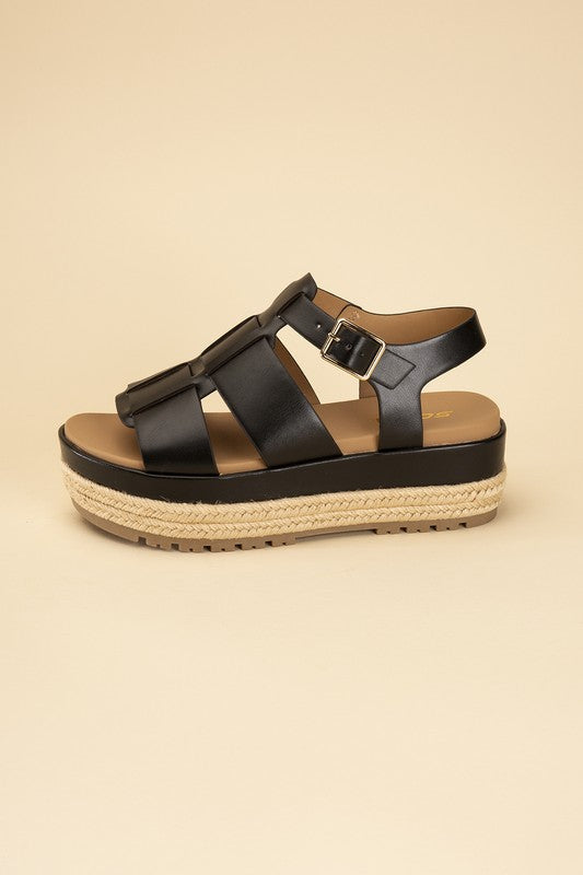 Espadrille Gladiator Sandals - SELFTRITSS   