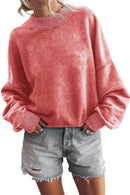Drop Shoulder Crew Neck Pullover Sweatshirt - SELFTRITSS