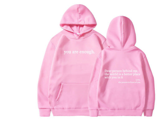 Drawstring Printed Pullover Hoodie - SELFTRITSS   