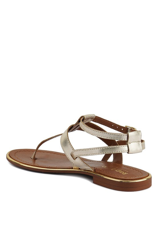 Irene Flat Thong Sandals - SELFTRITSS  