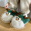 Cute Reindeer Plush Slippers