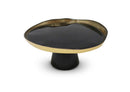 Organic Shaped Footed Cake Plate with Gold - SELFTRITSS