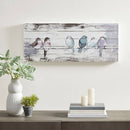 Hand Painted Rustic Wooden Perched Bird Wall Decor - SELFTRITSS