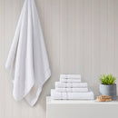 Turkish Cotton 500gsm 6-Piece Bathroom Towel Set, White - SELFTRITSS