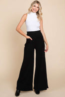 Culture Code Full Size High Waist Wide Leg Pants - SELFTRITSS   