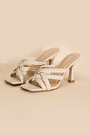 Double Cross Braided Heels - SELFTRITSS   