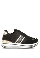 Mailys Metallic Panel Platform Sneakers - SELFTRITSS   