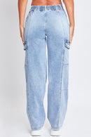 YMI Jeanswear High-Rise Straight Cargo Jeans - SELFTRITSS