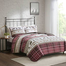 Cabin Oversize 3-Piece Quilt Set, Red - SELFTRITSS