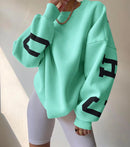 Women's Oversized Crew Neck Sweater - SELFTRITSS   