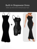 Built-In Shapewear Sleeveless Maxi Dress