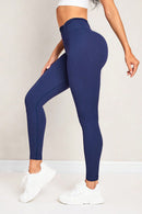 Ruched High Waist Active Leggings - SELFTRITSS   