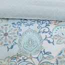 Boho Botanical Comforter Set, Blue - SELFTRITSS