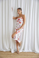 Floral Midi Cowl Neck Slip Dress - SELFTRITSS