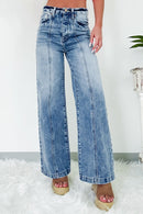 High Waist Wide Leg Jeans - SELFTRITSS   