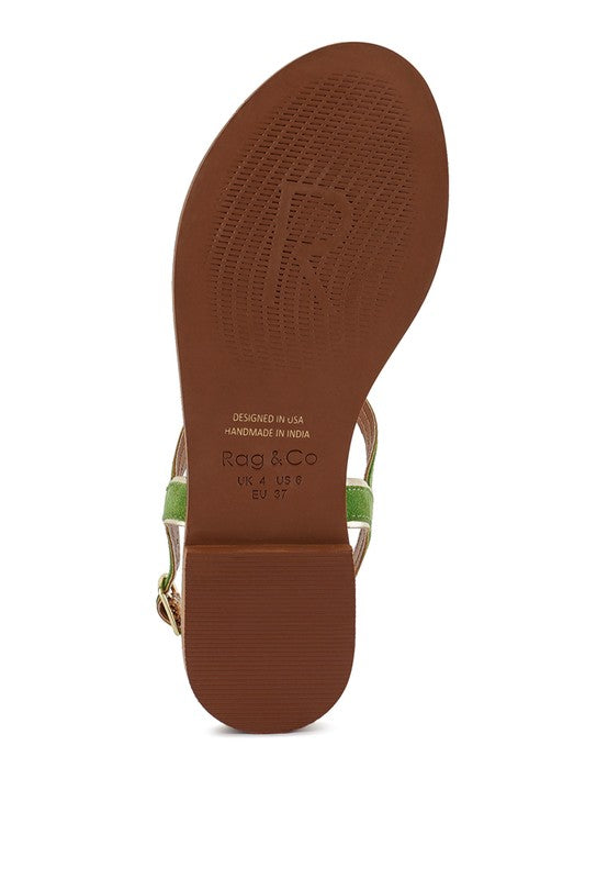 Feodora Flat Slip On Sandals - SELFTRITSS  