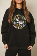 Simply Love Simply Love Full Size CREATE HAPPINESS Graphic Hoodie - SELFTRITSS