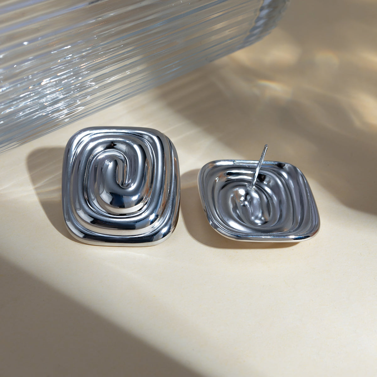 Stainless Steel Stud Earrings - SELFTRITSS   