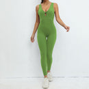 Gym Workout V-shaped Jumpsuit - SELFTRITSS