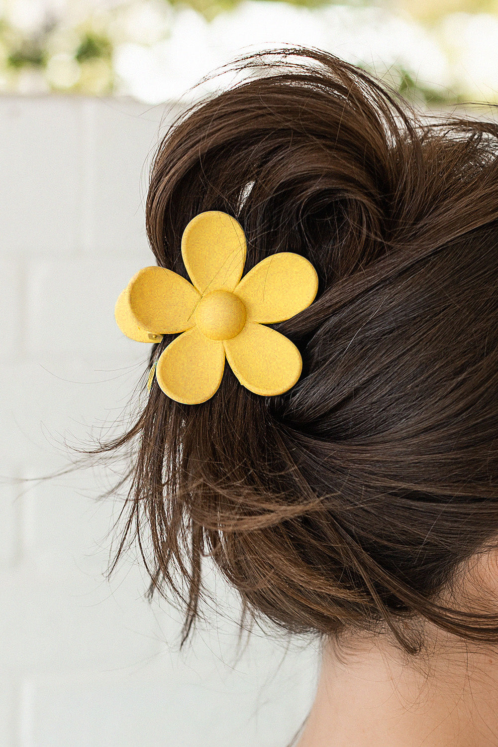 Yellow Flower Hair Claw Clip - SELFTRITSS