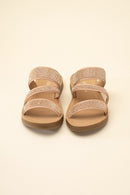 Rhinestone Strap Sandals - SELFTRITSS