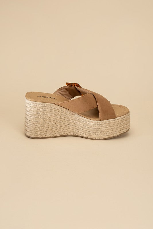 Manta Espadrille Platform Slides - SELFTRITSS   