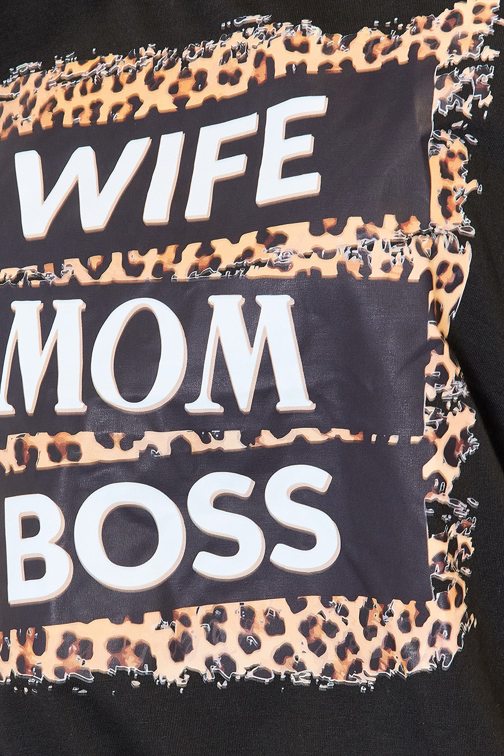Simply Love WIFE MOM BOSS Leopard Graphic T-Shirt - SELFTRITSS