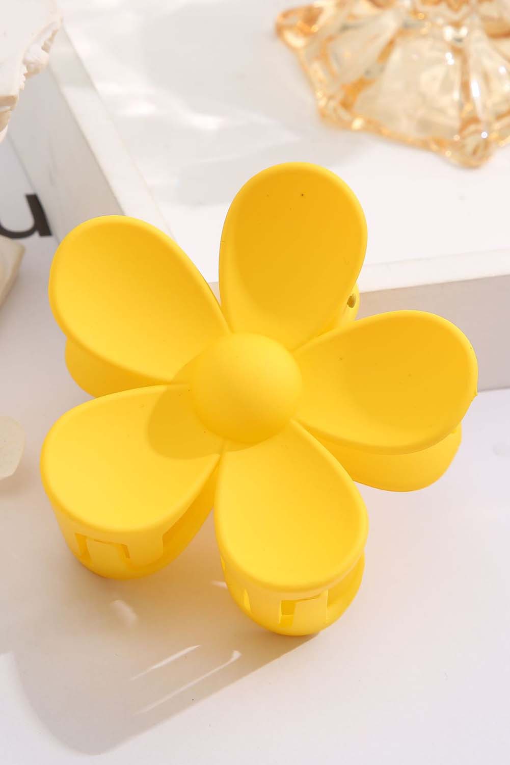 Yellow Flower Hair Claw Clip - SELFTRITSS