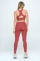 Two Piece Activewear Set with Cut-Out Detail - SELFTRITSS   