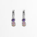 Zircon 925 Sterling Silver Huggie Earrings - SELFTRITSS