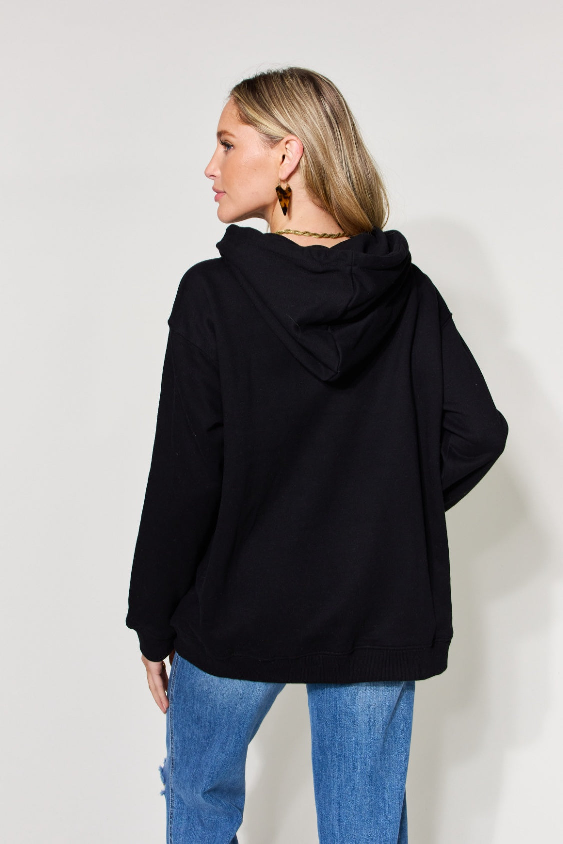 Simply Love Full Size MAMA Graphic Drawstring Long Sleeve Hoodie - SELFTRITSS   