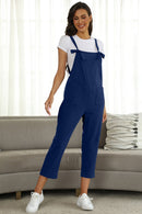 Full Size Square Neck Wide Strap Jumpsuit - SELFTRITSS