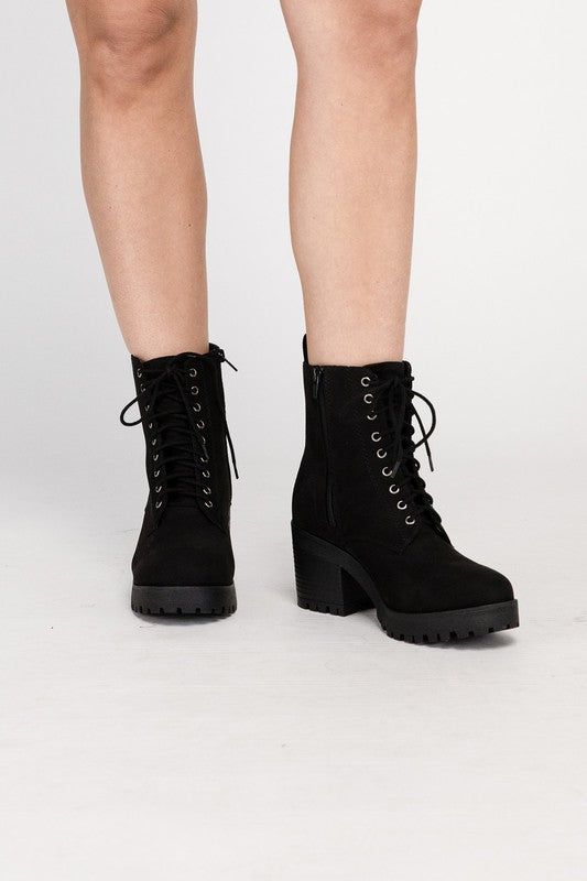 Fuzzy Combat Boots - SELFTRITSS   