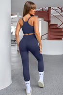 Tank Cropped Active Top and Pants Set - SELFTRITSS   