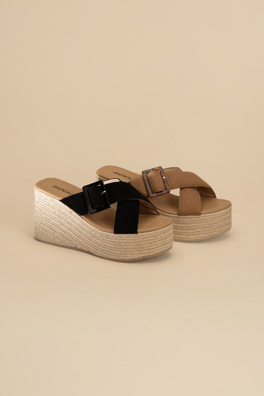 Manta Espadrille Platform Slides - SELFTRITSS   