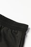 Black Drawstring Hoodie and High Waist Pants Lounge Set - SELFTRITSS