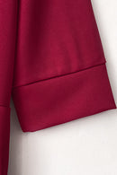 Mock Neck Tie-Waist Half Sleeve Jumpsuit - SELFTRITSS