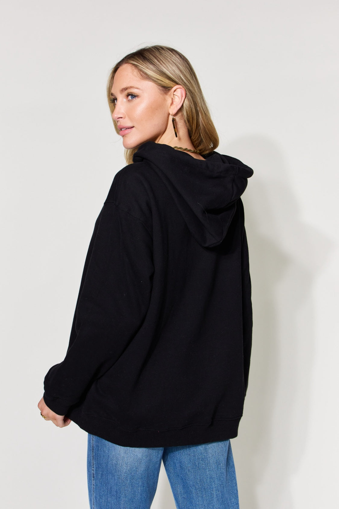 Simply Love Full Size MAMA Graphic Drawstring Long Sleeve Hoodie - SELFTRITSS   