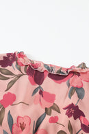 Wild Lotus Ruffle Tiered Maxi Dress - SELFTRITSS