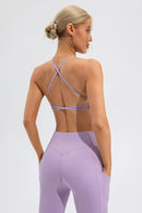 Crisscross Spaghetti Strap Active Cami - SELFTRITSS   