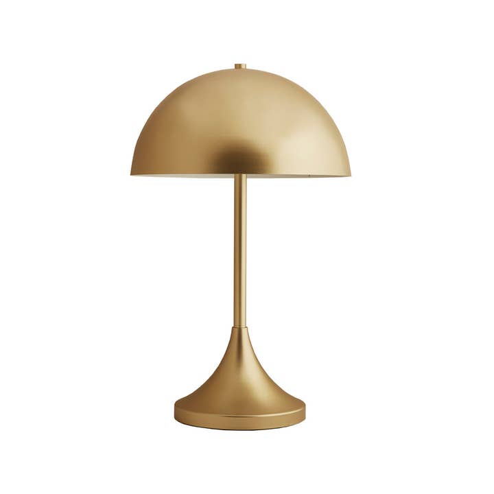 Art Deco Gold Dome-Shaped 2-Light Table Lamp - SELFTRITSS