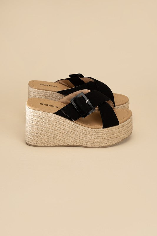 Manta Espadrille Platform Slides - SELFTRITSS   