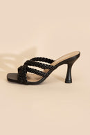 Double Cross Braided Heels - SELFTRITSS   