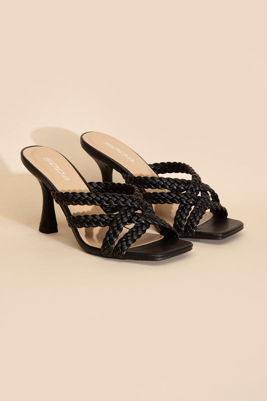 Double Cross Braided Heels - SELFTRITSS   