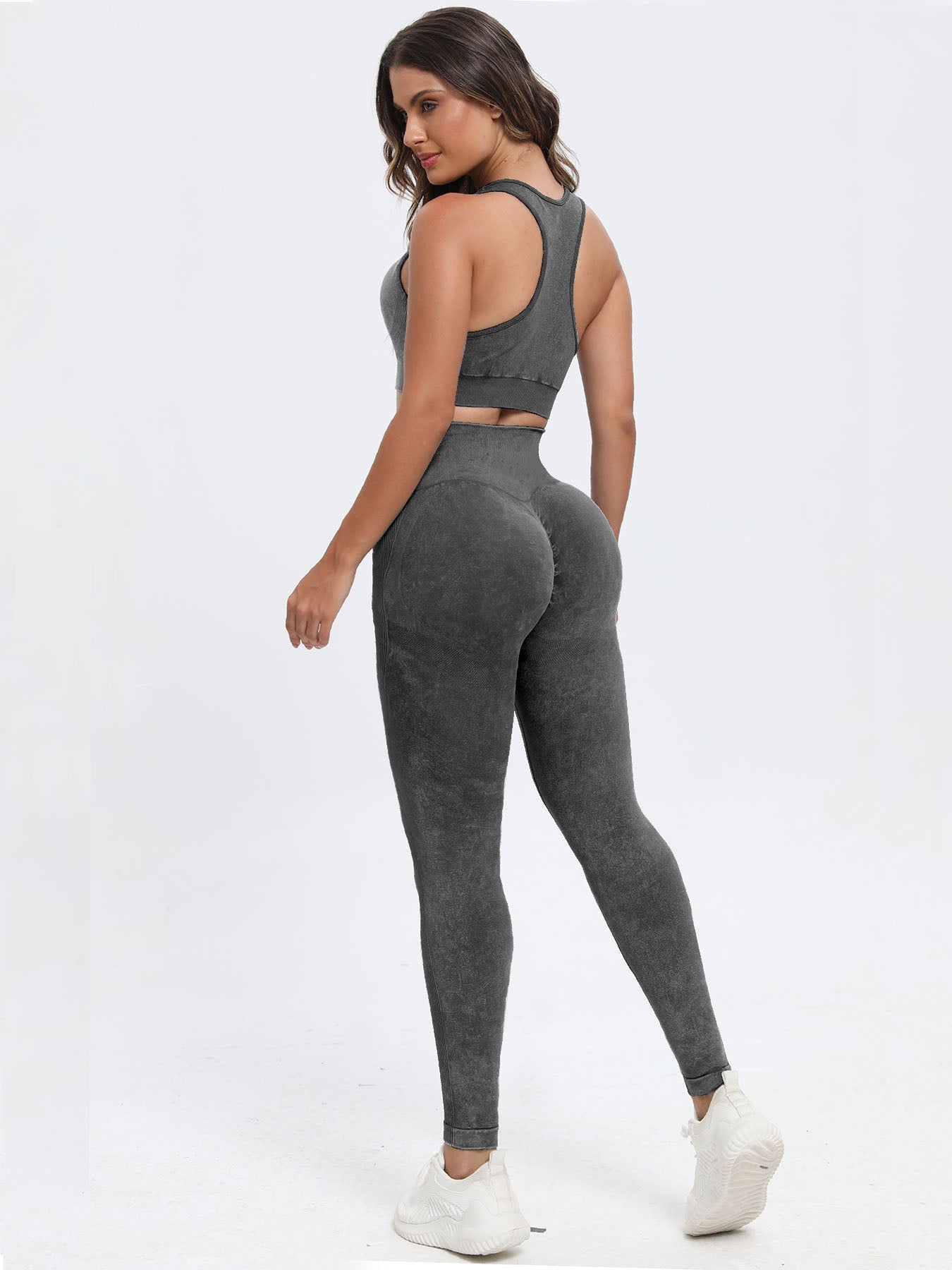 Scoop Neck Wide Strap Top and Pants Active Set - SELFTRITSS   