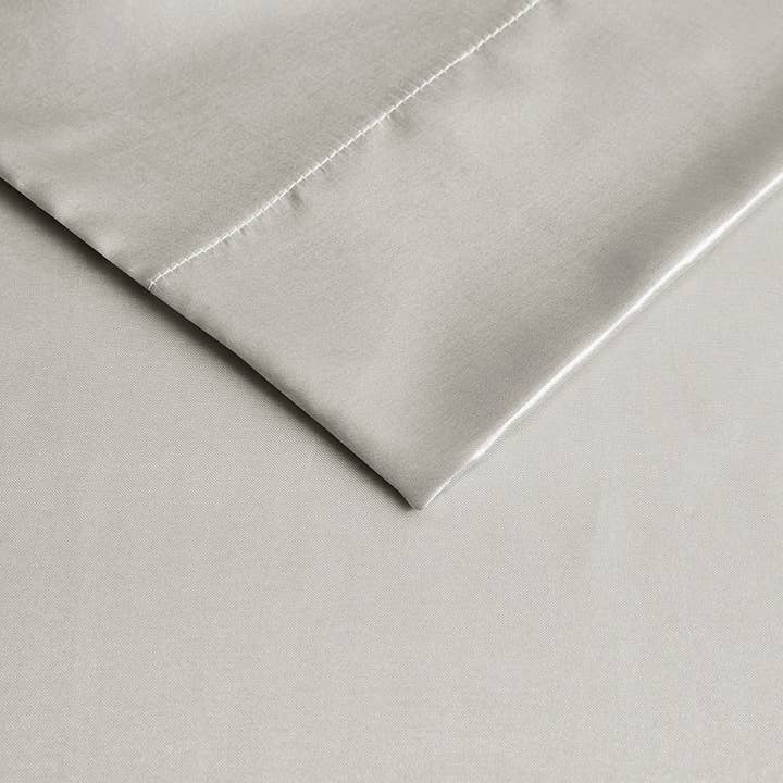 2-Pack Satin Pillowcases, Silver