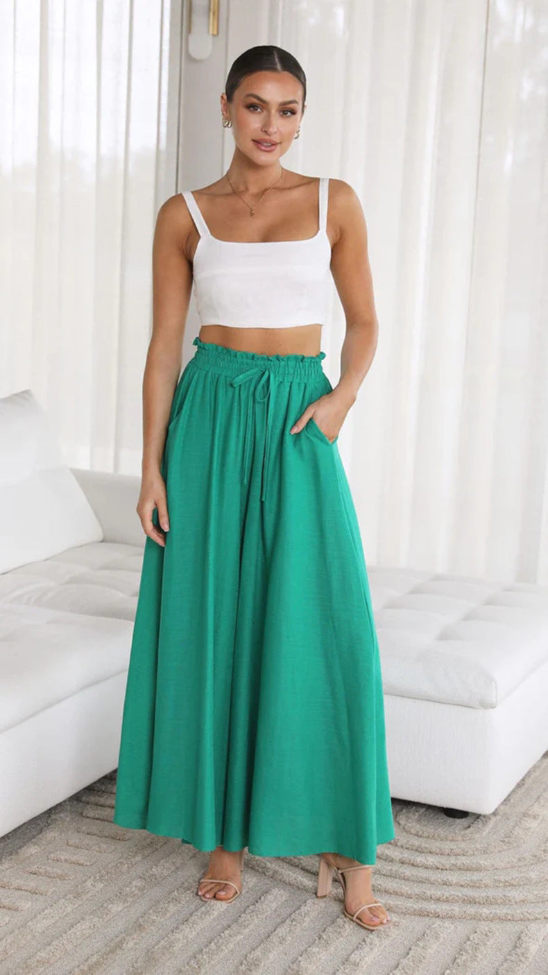 Women's Comfy Lounge Wide Leg Pants With Pockets - SELFTRITSS   